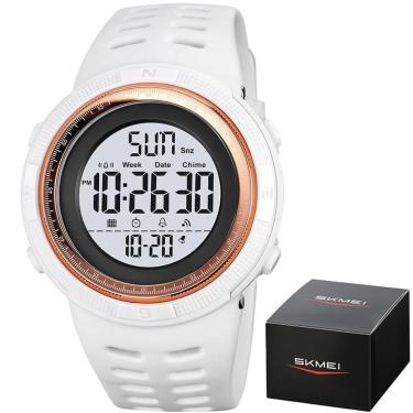 Imagem de Relógio Skmei 2070 Á Prova D'água 50m Shock Digital Esportivo Claro-Unissex
