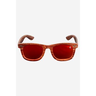 Imagem de Óculos De Sol Compton Cancun Amadeirado Vermelho-Masculino