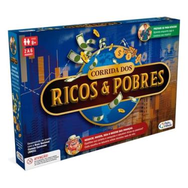 Imagem de Jogo de Tabuleiro Corrida dos Ricos & Pobres - Jogo de Educação Financeira para Escolas e Família. Crianças a partir de 8 anos