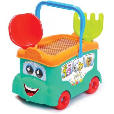 Imagem de Baldinho de Praia Beach BUS com 5 Acessórios