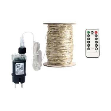 Imagem de Luzes De LED Em Fio Prateado 50M 120M, Guirlanda De Natal Para Decoraç