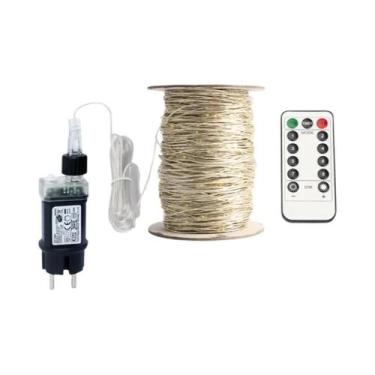 Imagem de Luzes De LED Em Fio Prateado 50M 120M, Guirlanda De Natal Para Decoraç