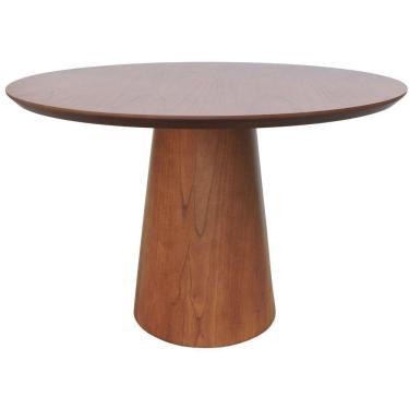 Imagem de Mesa De Jantar Base Cone Laminado Cinamomo Amêndoa Tampo 150 Laminado Envernizado Cinamomo