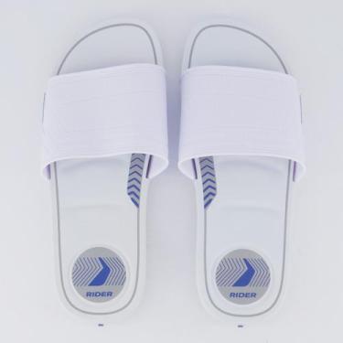 Imagem de Chinelo Slide Rider Start Branco e Azul, 40