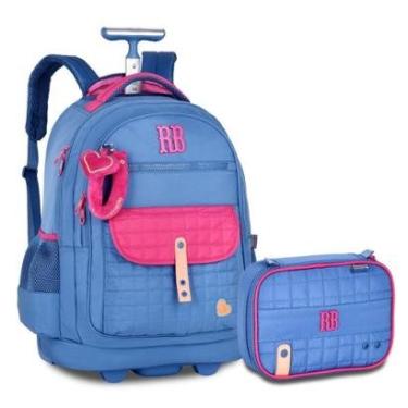 Imagem de Mochila Rodinhas com Estojo Box Kit Rebecca Bonbon Premium-Feminino