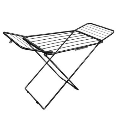 Imagem de Varal De Chão Com Abas Bari Dobrável Retrátil Em Aço Reforçado Secalux