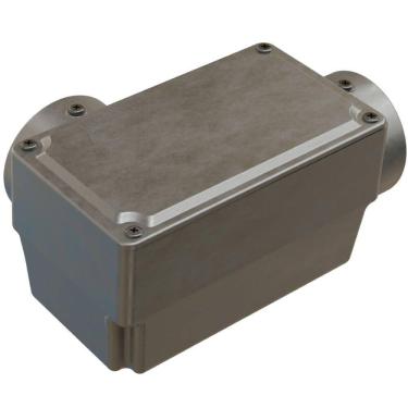 Imagem de Caixa de Derivação Fixa Conduletzel Sem Pintura Tipo Ll de 1.1-2 com Tampa E012050065 Wetzel Cai