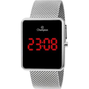 Imagem de Relógio Champion Feminino Digital Prata Ch48180t