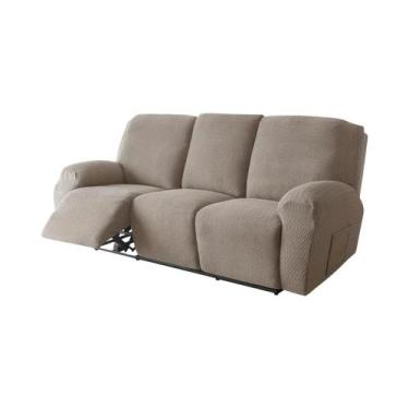 Imagem de Capa De Sofá Elástica De Cor Sólida Para Poltrona Reclinável 1/2/3/4 L