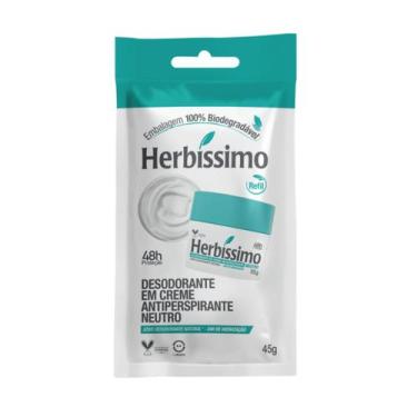 Imagem de Desodorante herbissimo antip creme refil 45g neutro - Herbíssimo