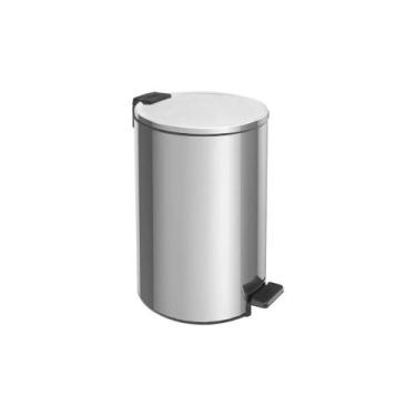 Imagem de Lixeira com Pedal Tramontina Loop Aço Inox Polido 20 Litros