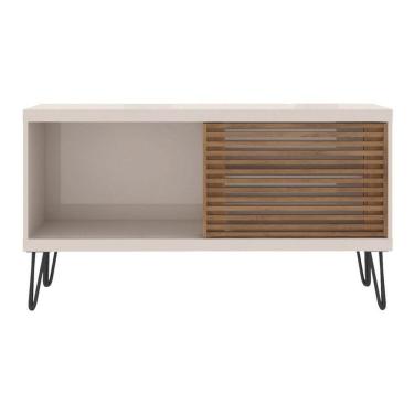 Imagem de Rack Bancada Para TV Até 50 Polegadas Frizz Off White Buriti