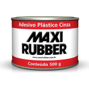 Imagem de Massa Plastica Cinza Cola Adesiva 500g Com Cat. MaxiRubber