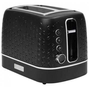 Imagem de Torradeira HADEN Starbeck 2 fatias preta e cromada com fenda larga e 7 níveis de tostagem 1600W 110V