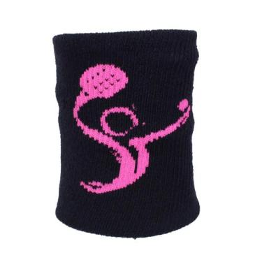 Imagem de Munhequeira Seca Suor Beach Tenis - T-SOCKS BRASIL, Preto, Rosa