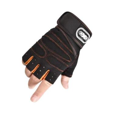 Imagem de Luvas De Fitness Unissex Sem Dedos Com Proteção Antiderrapante Para Pu