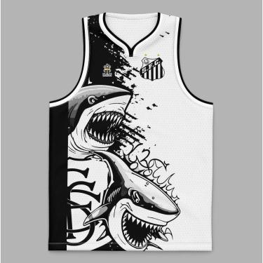 Imagem de Camiseta Regata Santos Peixe Tubarão - Produto Oficial-Masculino