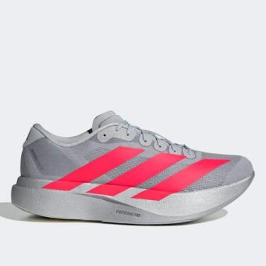 Imagem de Tênis Adidas Adizero Evo SL Masculino, Cinza, Vermelho, 40