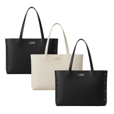 Imagem de Bolsa Sacola Grande Kit Com 3 Peças Universitária De Ombro - CINF, Pre