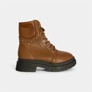 Imagem de Bota Cano Baixo Coturno Tratorada Molekinha 2182.111 Cor:;Tamanho:27-Feminino