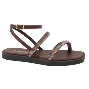 Imagem de SANDALIA QUIZ FEMININA RASTEIRA CASUAL 69-1483-03 MARROM-Feminino