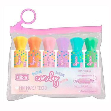 Imagem de Kit Marca Texto Mini Candy 6 Cores - Tilibra