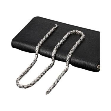 Imagem de Colar De Corrente Bizantina Punk Em Aço Inoxidável Dourado Para Homens