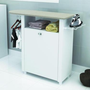 Imagem de Armário Multiuso 1 Porta Roupa/Tábua de Passar TP3020 Branco - Tecno M