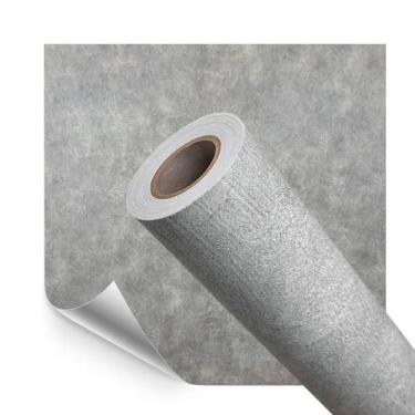 Imagem de Papel de Parede Adesivo Marmorizado Decor Cimento Queimado Claro 5M x 