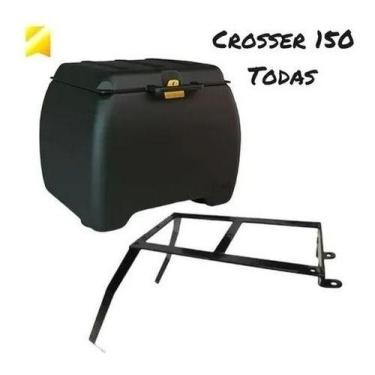 Imagem de Baú De 100 Litros + Suporte Chapam Icbras, Xtz Crosser 150 2015 até 20