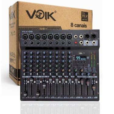 Imagem de Mesa De Som 8 Canais Voik VLV08 Metal USB Bluetooth 99 Efeitos Interfa