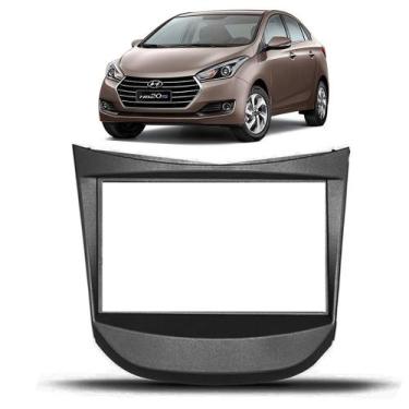 Imagem de Moldura Painel 2 Din Hb20 2012 2013 2014 2015 2016 2017 2018 2019 Mult