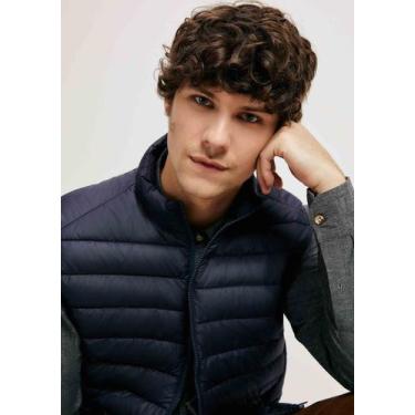 Imagem de Colete Básico Puffer Masculino Comfort - Hering, G, Azul