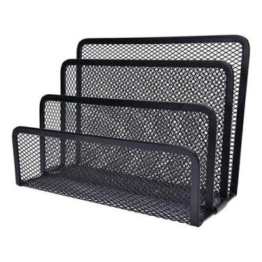 Imagem de Organizador Mesa Escritório Porta Cartas Papéis Aramado - Kadê