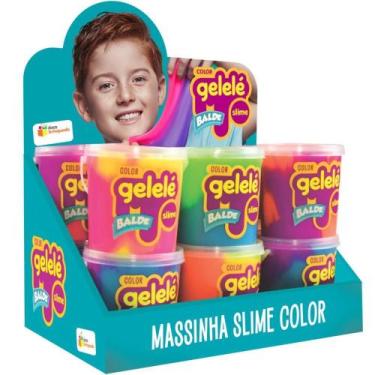 Imagem de Slime Gelelé Balde Color 457G DP.C/12 - Doce Brinquedo