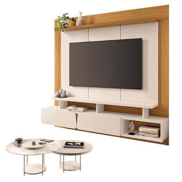Imagem de Home Suspenso Zenith Off White Cinamomo com Kit Mesa de Centro Sky Off