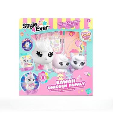 Imagem de Brinquedo Decore sua Luminária Família Unicórnio Kawaii F0257-0 - Fun