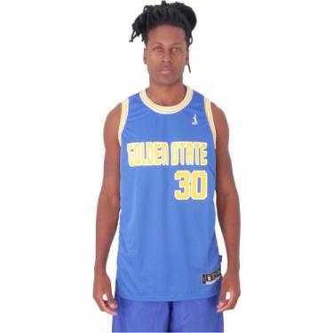 Imagem de Regata Basquete Masculina M10 Action Golden State, Royal, GG