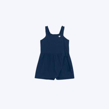 Imagem de Macaquinho Flanelado Infantil Menina Brandili 26939 Rosa Claro, Azul, 