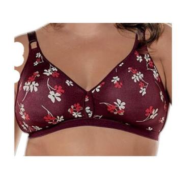 Imagem de Sutiã Olimpo Qatar Demillus Sustentação Esportivo Plus Size, Vinho, Ba