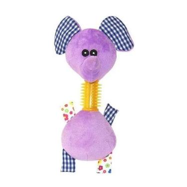 Imagem de Brinquedo de Pelúcia com Mordedor para Cachorro Savana Pet - Pelúcia p