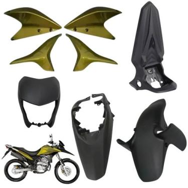 Imagem de Kit Carenagem Lateral Dianteiro Honda Xre 300 Verde Outono 2012 - Para