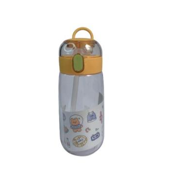 Imagem de Copo Infantil acrílico 500ml com adesivos 3D - joy, Amarelo