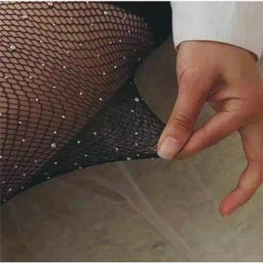 Imagem de Meia Arrastão Com Brilho Meia Calça Preta Para Festa - Novuus baby kid