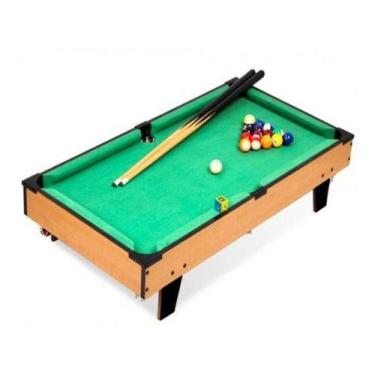 Imagem de Mini Mesa Sinuca Bilhar Infantil MDF De Bancada 69x17x37 - Gici Import