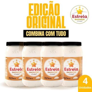 Imagem de Maionese Estrela Gourmet 470g Kit com 4 Unid Envio imediato