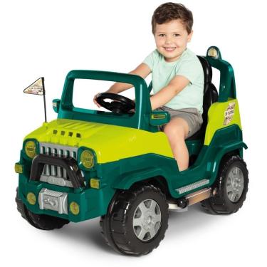 Imagem de Veículo para Bebê Diipi 2 em 1 Passeio e Pedal com Som Design Off Road Verde Calesita Brinquedos