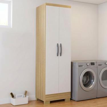 Imagem de Armário Multiuso 52cm 2 Portas Muniz P11 Damasco/Off White - Mpozenato