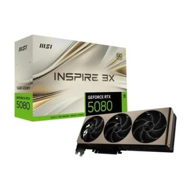 Imagem de Placa De Video Msi Geforce RTX 5080 Inspire 3x Oc 16gb Gddr7 256 Bits - 912-v531-203