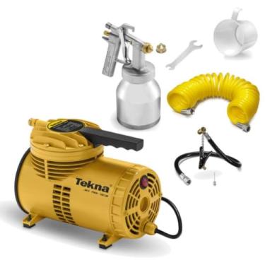 Imagem de Tekna Compressor De Ar Direto Bivolt Cd1.2Bk Com Kit